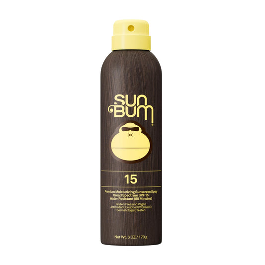 Sun Bum Original SPF 15 Sunscreen Body Spray - Broad Spectrum Moisturizing Sunscreen with Vitamin E - Hawaii 104 Act Compliant (Made without