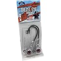 Z-Man DE803-02PK2 Diezel Eye Jigheads 8/0 3 Oz Glow 2 Pack