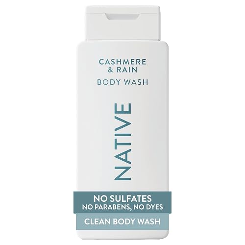 Native Cashmere & Rain Scent 24-Hr Refreshing Clean Body Wash for Men & Women, for All Skin Types Incl. Sensitive, Leaves Skin Feeling Clean & Soft