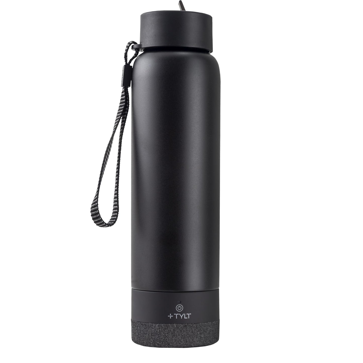 TYLT 24oz Stainless Steel Water Bottle with Built-in Bluetooth Speaker - 12-Hour Playback, Double-Wall Insulation, Portable Audio for Outdoor