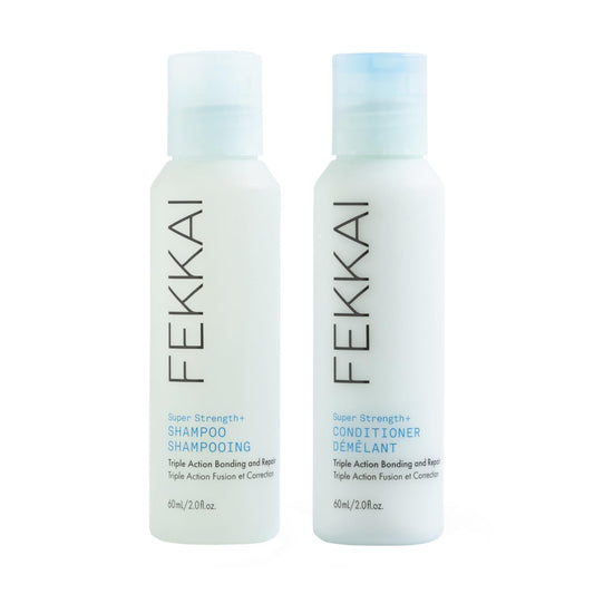 Fekkai Super Strength+ Protein PowerBond Shampoo (2 oz) + Conditioner (2 oz) - Bonds, Repairs, and Protects for 3X Stronger Hair - Free of Sulfates Beauty & Personal Care Fekkai