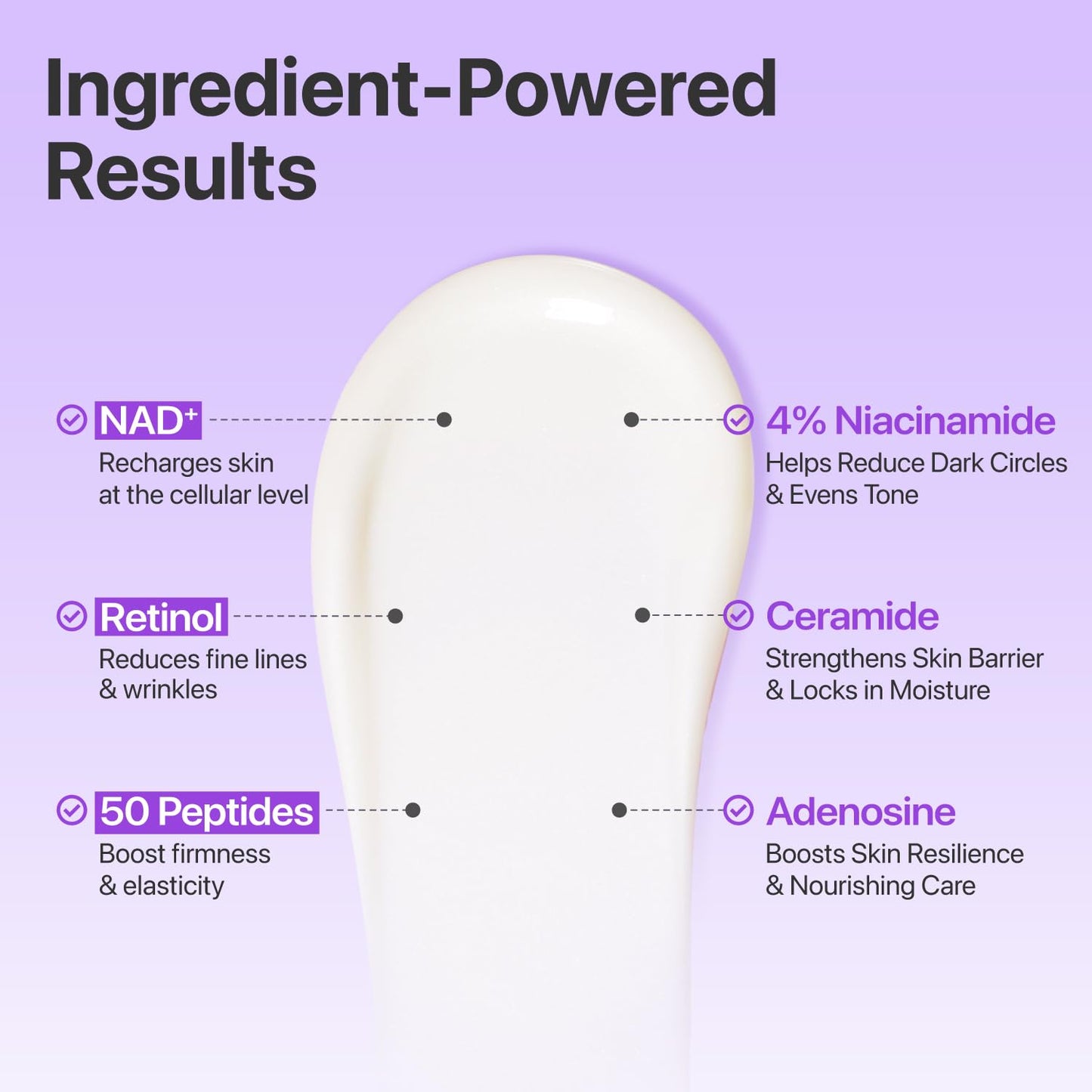 numbuzin No.9 NAD+ Retinol Eye Cream for Dark Circles, Puffiness, Crow's Feet with 50 Peptides, 4% Niacinamide & Ceramide, Reduces Wrinkles & Fine Beauty and Personal Care numbuzin