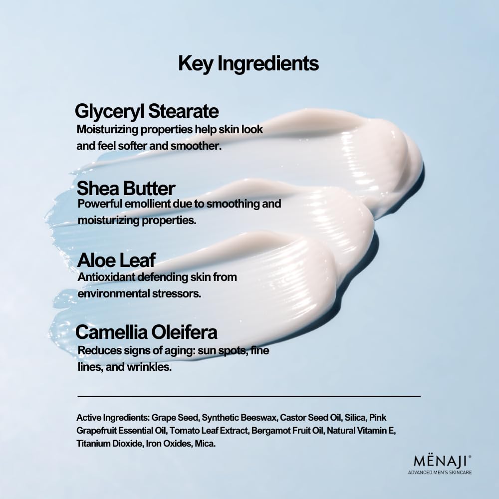 MËNAJI Liquid Powder Shine Eliminator- Moisturizer & Lightweight Liquid Primer Powder for Men - Mens Makeup- Transparent - 1.25 Oz