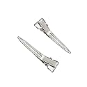 50 PCS Hairdressing Single Prong Pin Curl Clips 1.78 Inch Metal Alligator Hair Clips for Hair Extensions, Hair Salon, Barber, Stylist
