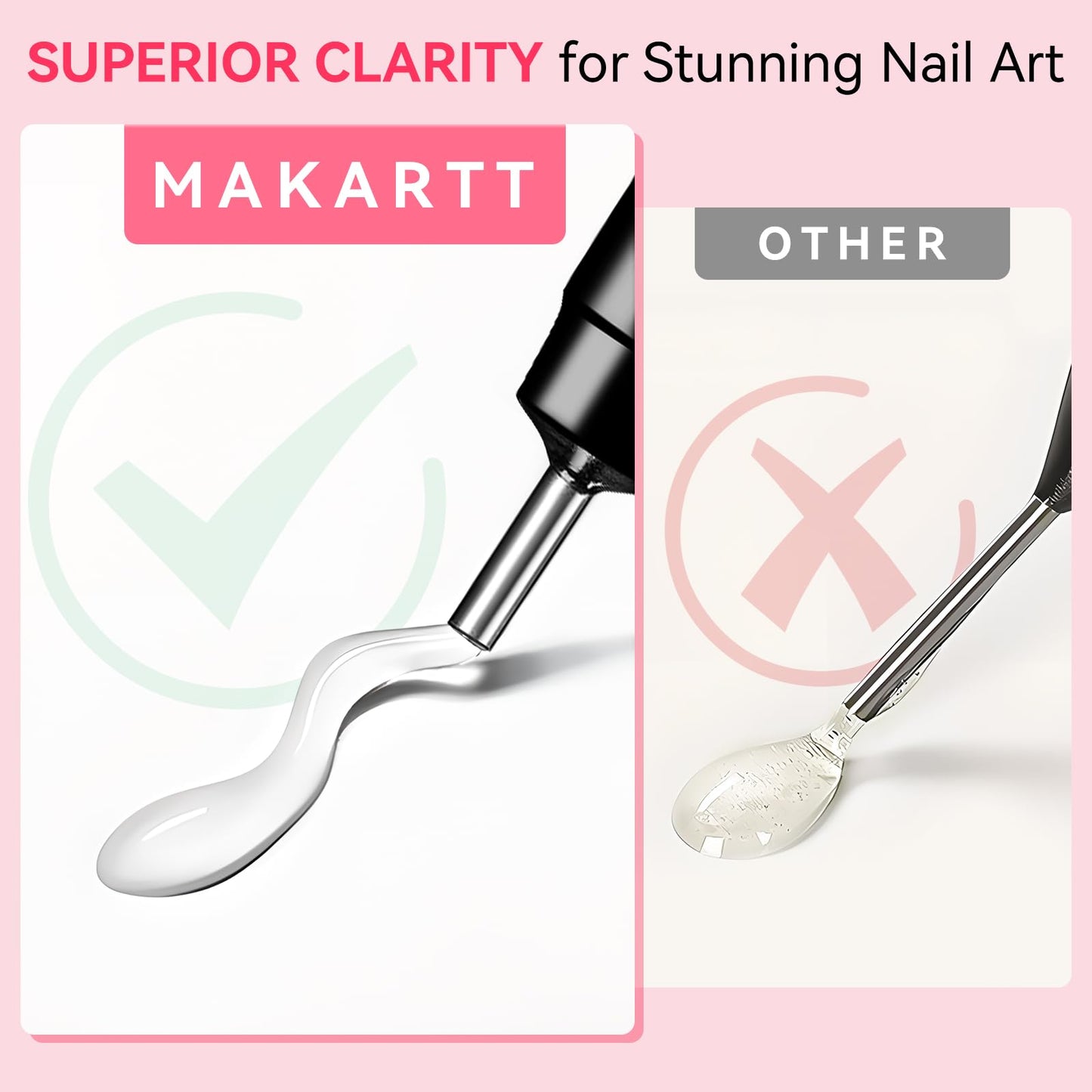 Makartt No Wipe Rhinestone Glue for Nails, 30G Super Strong Nail Charm Glue Bling Gel for 3D Decorations Nail Art Gems Jewelry Diamond for Nail Techs Beauty and Personal Care Makartt