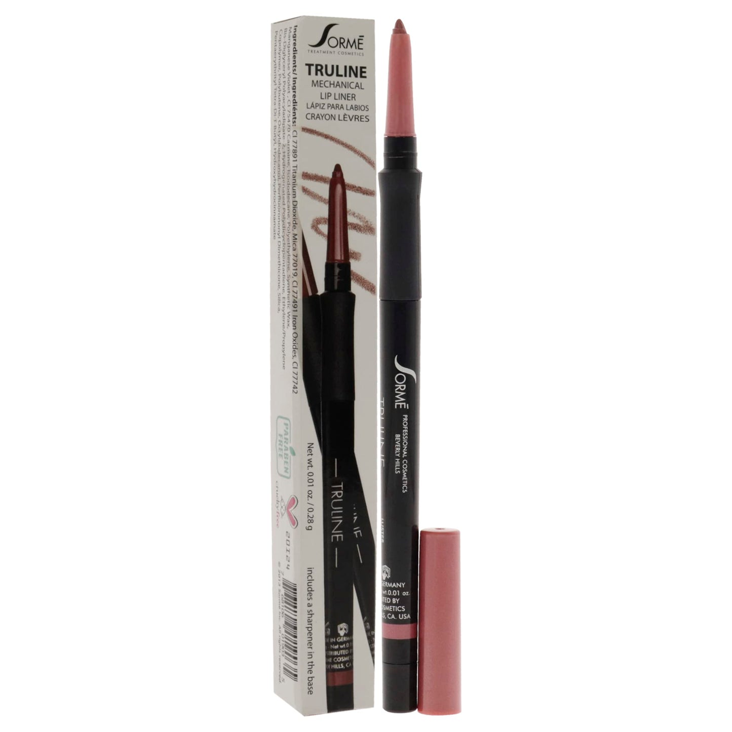 Sorme' Treatment Cosmetics Truline Mechanical Lipliner, Luster, 0.01 oz.