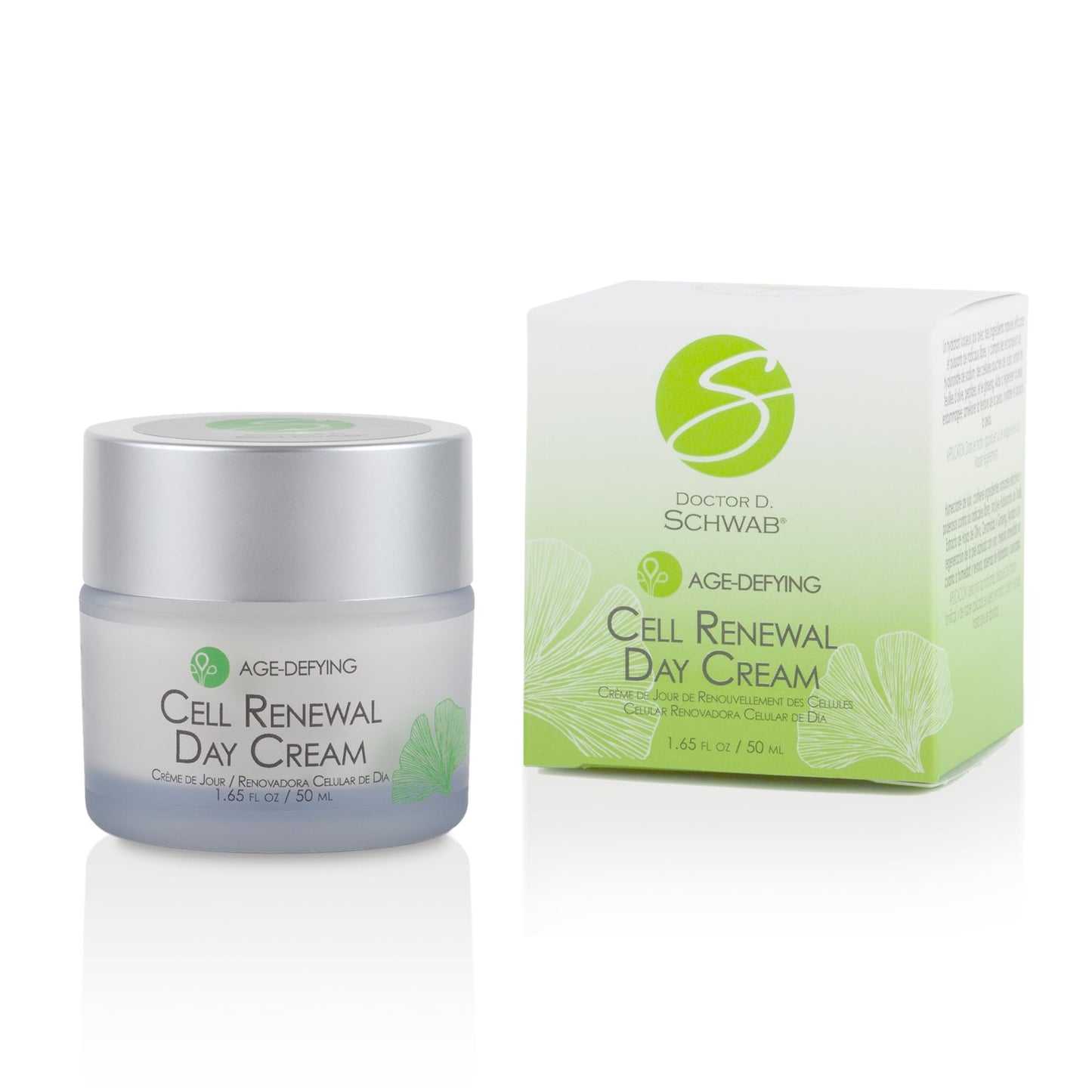 Doctor D. Schwab Cell Renewal Day Cream - 1.65 fl oz (49 ml) - Age-Defying Moisturizer with Grape Stem Cell Extract, Peptides & Ceramides