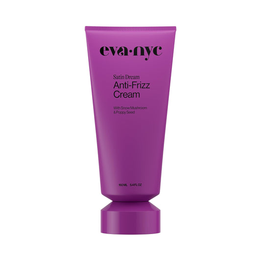 Eva NYC Smoothing Anti-Frizz Hair Cream - Leave-In Treatment for Frizz Control - Smooths for Manageable Satiny Soft Hair - Restore Moisture with Poppy