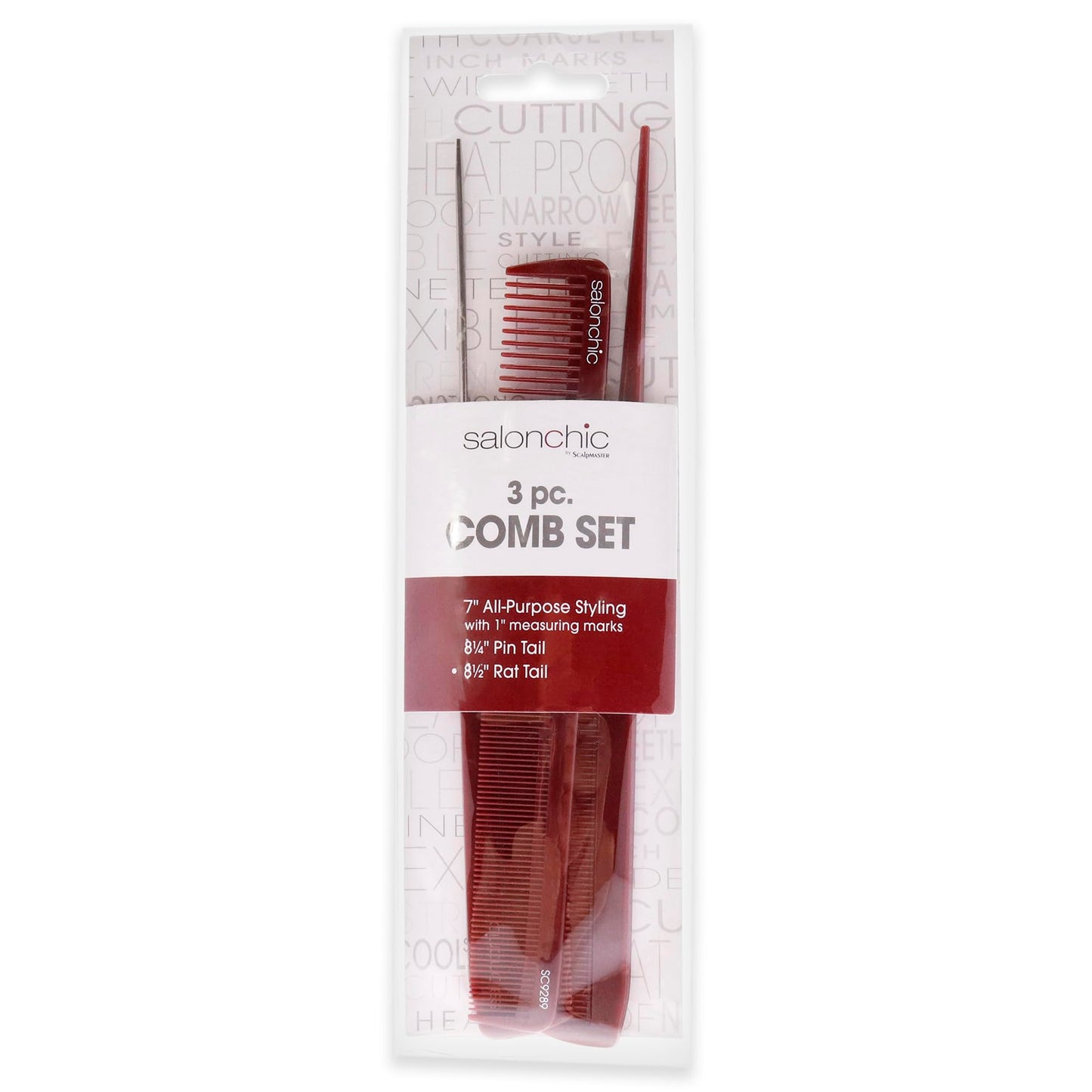 SalonChic SalonChic Comb Set Comb Unisex 3 Pc