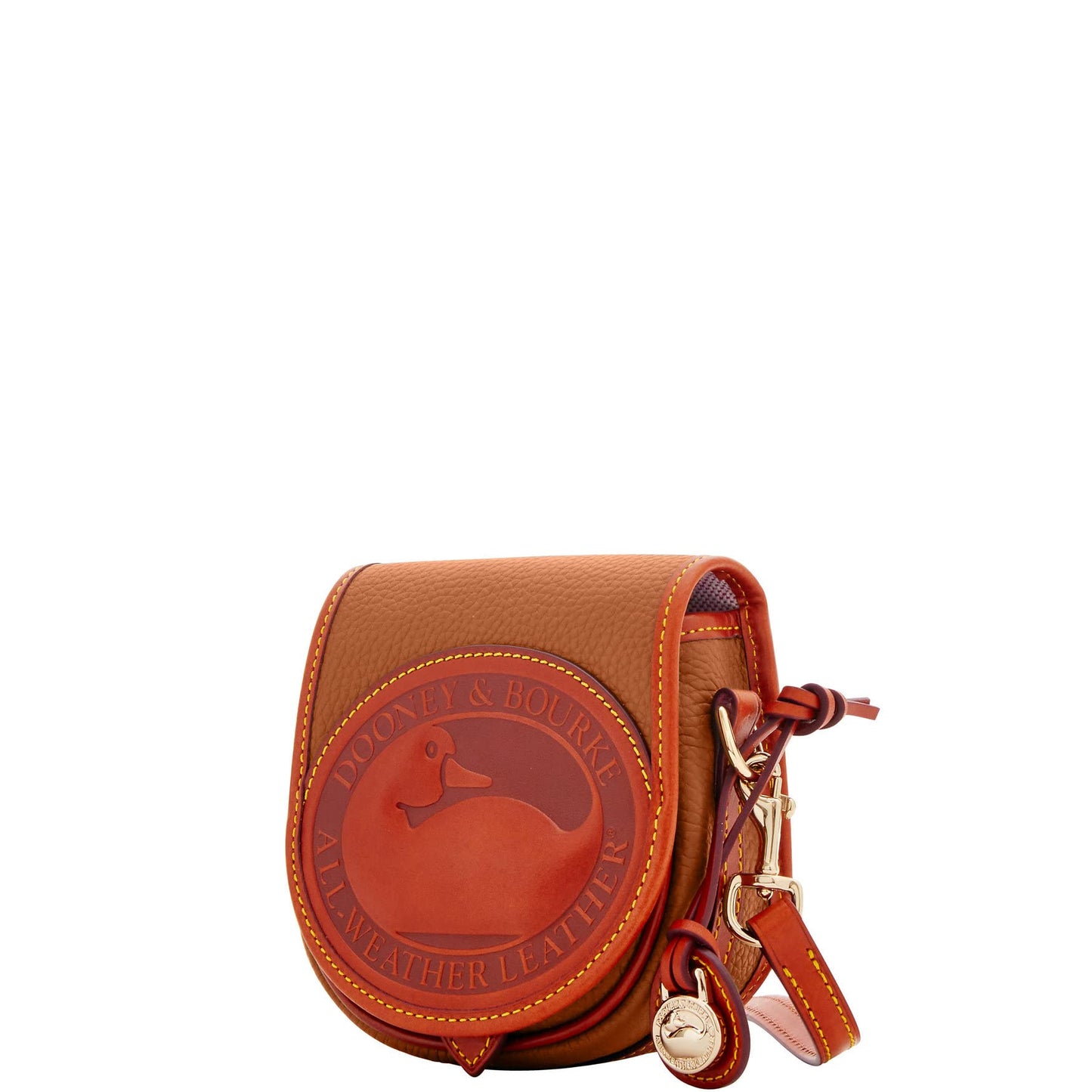 Dooney & Bourke Handbag, All Weather Leather 2 Duck Bag Crossbody - Caramel