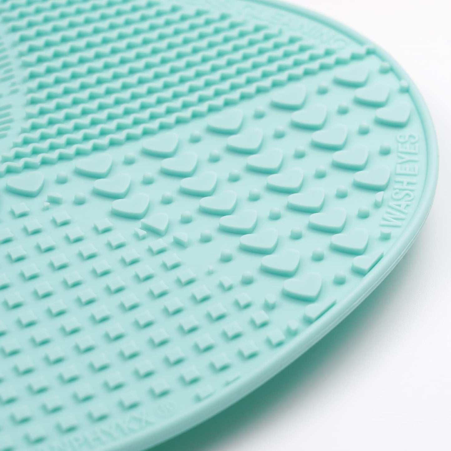 Ranphykx Makeup Brush Cleaner Mat, Silicone, Big Size, Green, Cleaning Pad with Suction Cup, Make Up Brush Cleaner