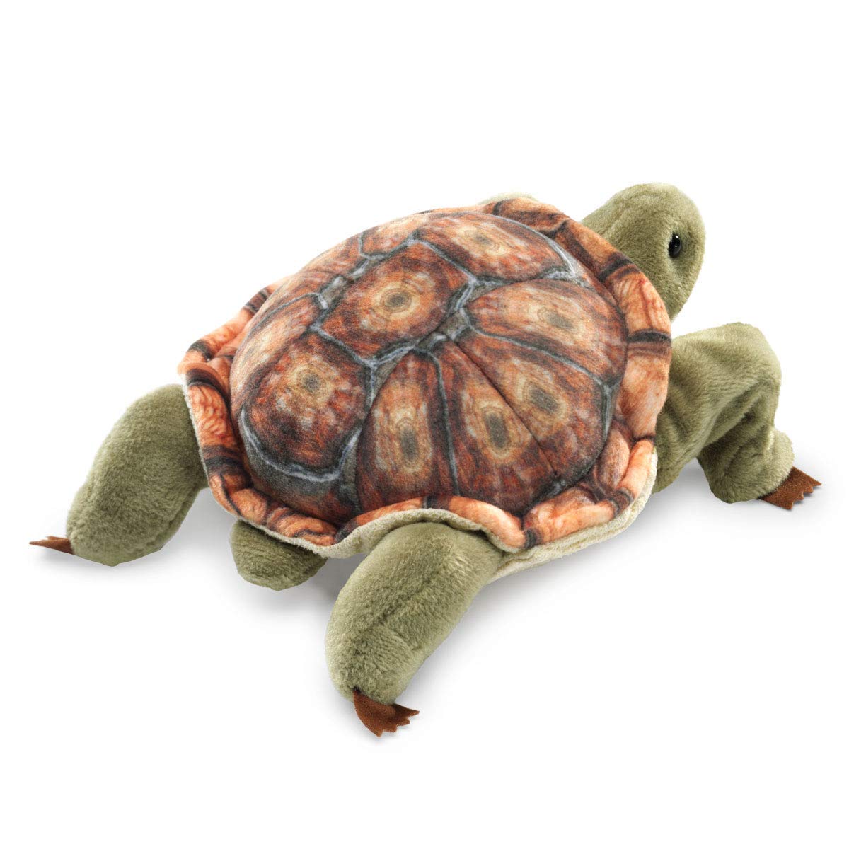 Folkmanis Mini Tortoise Finger Puppet, Multicolor