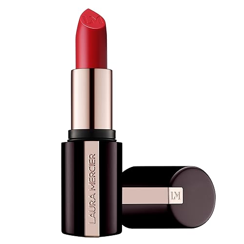 Laura Mercier Caviar Hydra Crème Lipstick, 16HR Hydration and Lip Barrier Repair, All Day Wear, Plumping, Smudge- & Fade-proof, Creamy Satin Finish, Infused with Hyaluronic Acid, 571 Rue de Rivoli