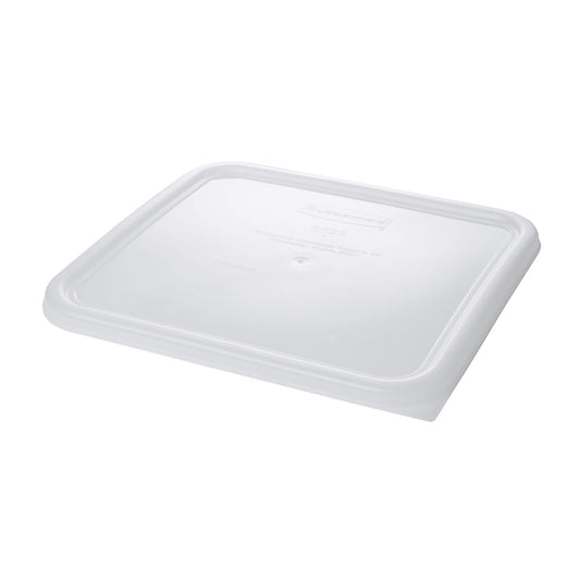 Rubbermaid Commercial Products Large Lid For 12/18/22 Qt. Plastic Space Saving Square Food Storage Container, White, Lid…