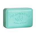 Pre de Provence Artisanal Soap Bar, Enriched with Organic Shea Butter, Natural French Skincare, Quad Milled for Rich Smooth Lather, 8.8 Ounce, Jade