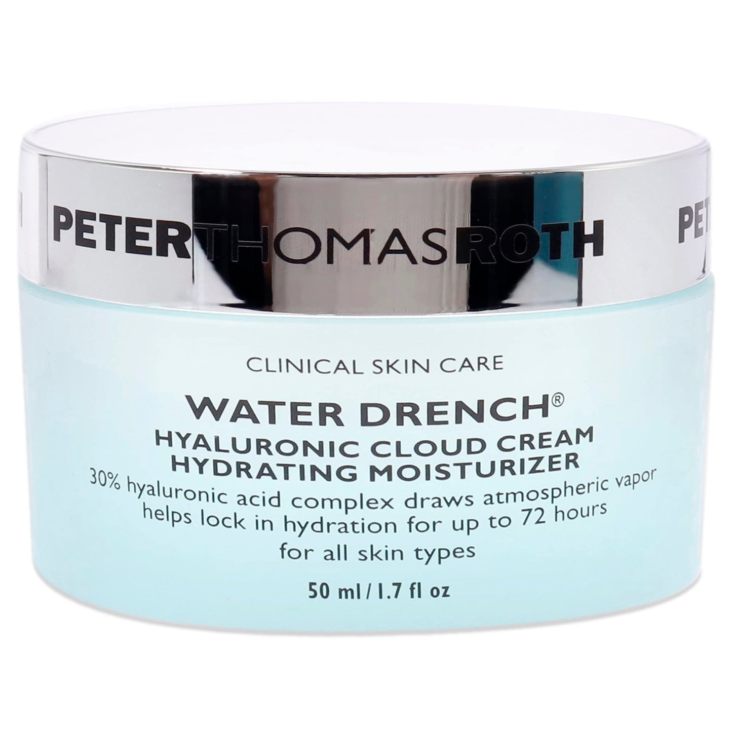 Peter Thomas Roth | Water Drench Hyaluronic Cloud Cream Hydrating Refillable Moisturizer | Hyaluronic Acid Cream For All Skin Types, Line-Smoothing