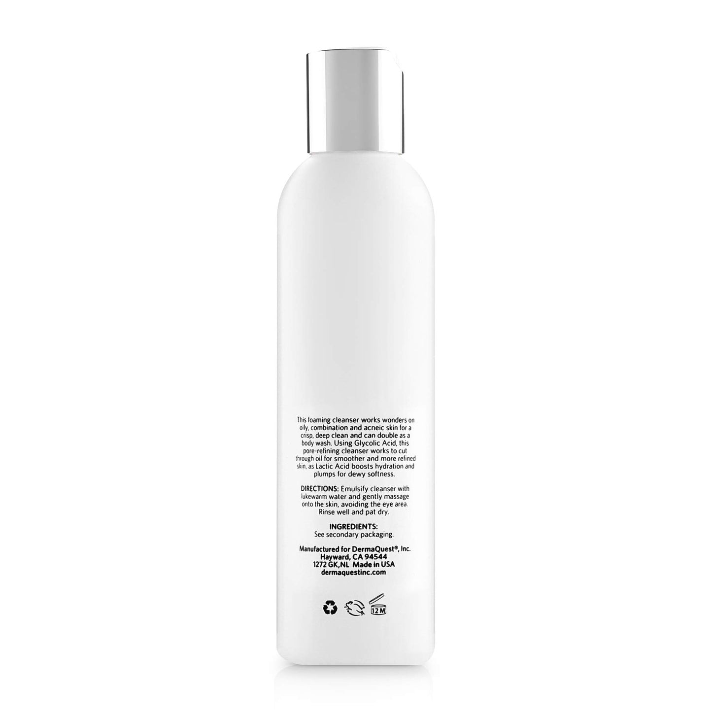 DermaQuest Advanced Therapy Foaming Glyco Gel Based Cleanser with 15% Glycolic Acid & Lactic Acid - Deep Cleansing Daily Face Wash for Oily Skin