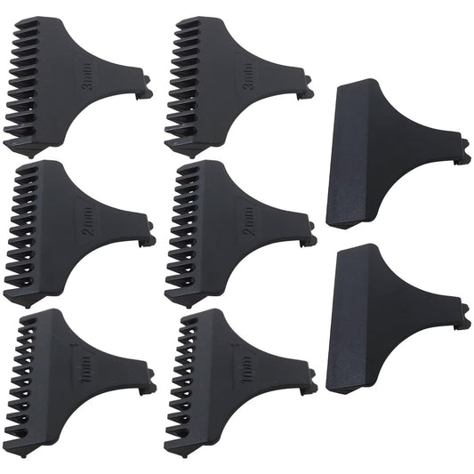 Premium 8 Pcs Hair Clipper Limit Comb Guide 1MM 2MM 3MM Guides Set with Protection Guard Cover for Vintage T9 Height 31mm 32mm T-Blade Electric Beauty and Personal Care Acupress