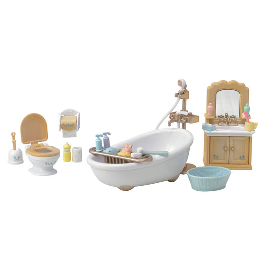 Calico Critters Country Bathroom Set - Toy Dollhouse Furniture and Accessories Set for Ages 3+