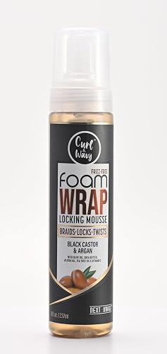 NEXT IMAGE Foam Wrap Locking Mousse (Black Castor & Argan)