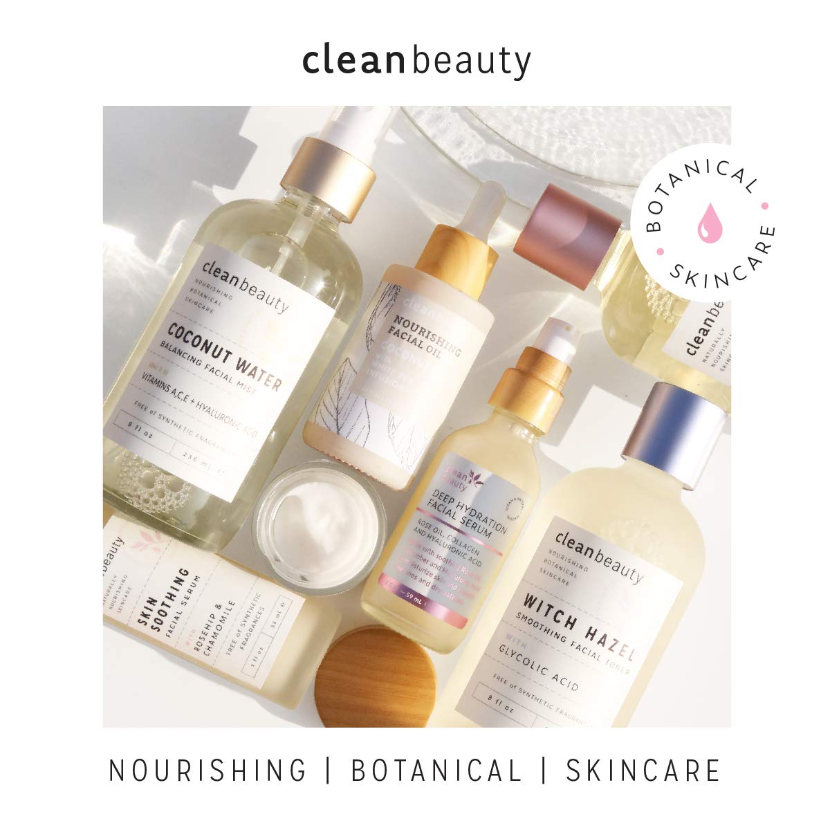 Clean Beauty Deep Hydration Sleeping Face Mask with Rosehip Oil & Collagen - Strengthen Skin & Reduce Fine Lines (4 oz)