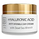 Dead Sea Collection Day Cream for Face with 5% Hyaluronic Acid, Dead Sea Minerals, and Vitamin E - Anti Aging Nourishing Skin Care Moisturizer
