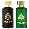 Jo Milano EXCLUSIVE 2 GIFT SET Paris Game of Spades EXCLUSIVE-2 SET Emerald and Wildcard Parfum 3.4 oz/100ml spray for Unisex ((FRAGRANCE EXPERT'S
