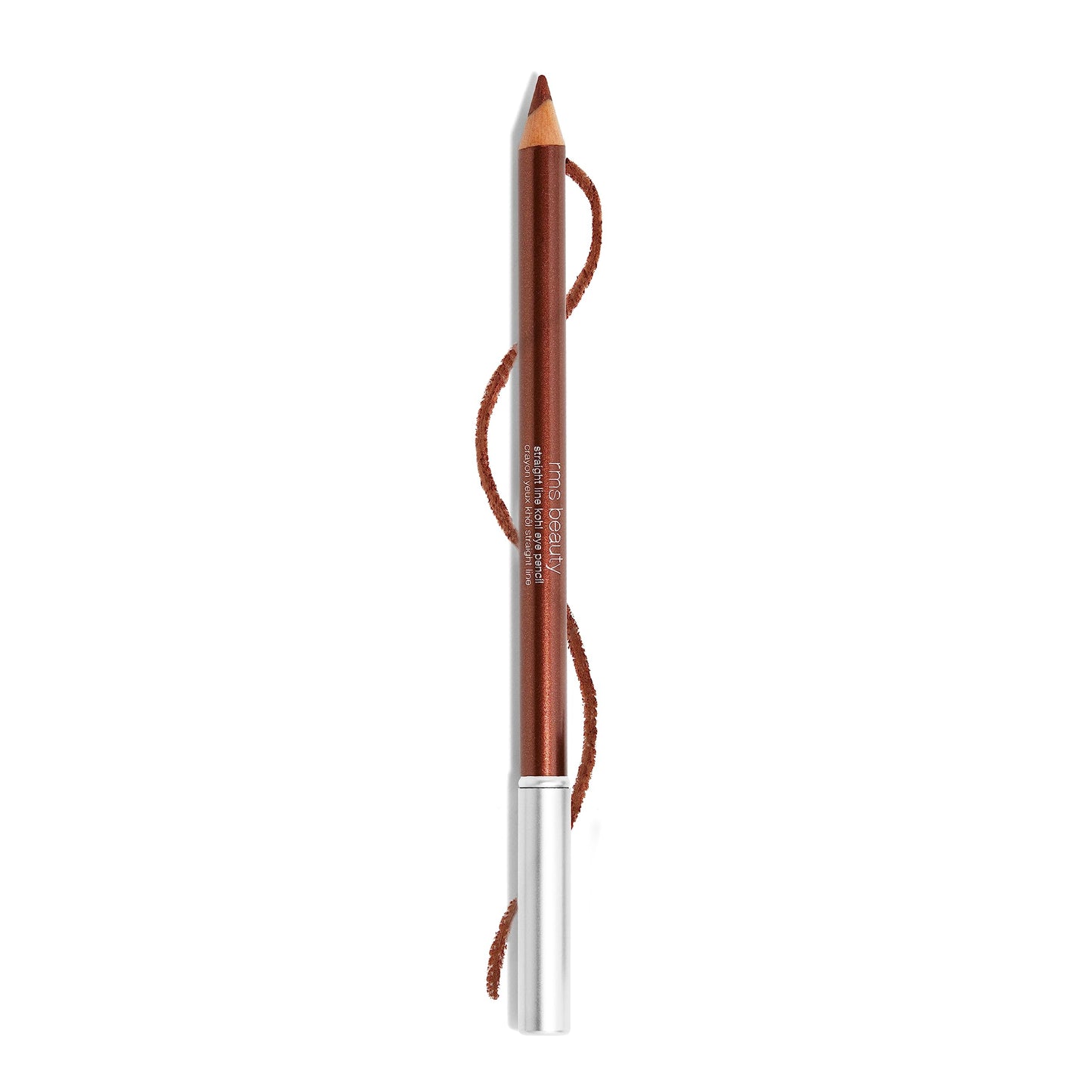 RMS Beauty Straight Line Kohl Eye Pencil - Waterproof, Creamy, Long-Lasting, Smudge-Proof, Intense Rich Color, Natural Ingredients, Twist-Up, 0.04 oz