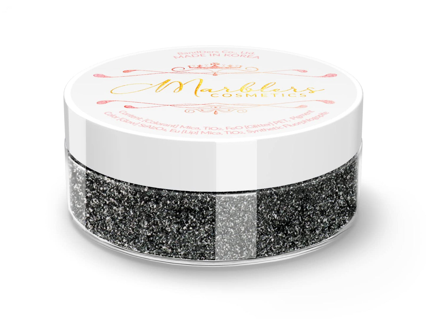 MARBLERS Chunky Natural Mica Powder [Midnight Pearl] 0.11oz (3g) | Highly Pigmented | Non-Toxic, Vegan, Cruelty-Free | Eyeshadow, Body Butter, Nail