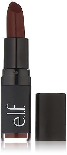 e.l.f. Moisturizing Lipstick, Vibrant Color & Luminous Shine, Bordeaux Beauty, 0.11 Ounce