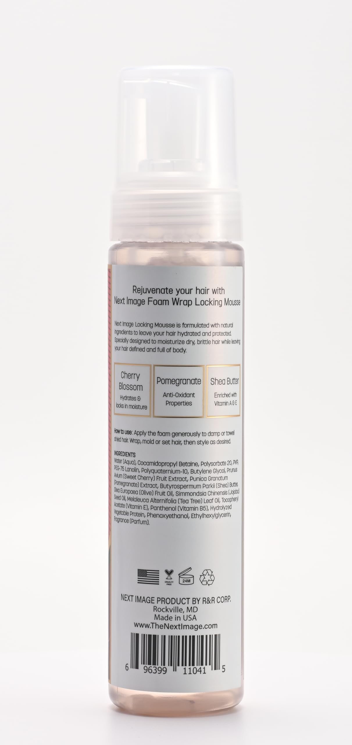 NEXT IMAGE Foam Wrap Locking Mousse (Pomegranate & Cherry Blossom)