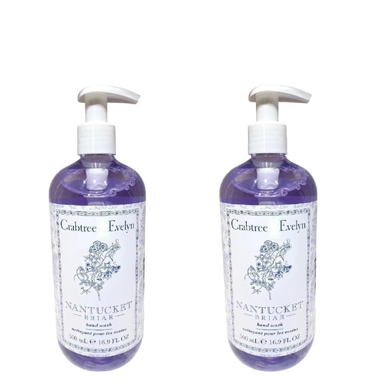 Crabtree & Evelyn Nantucket Briar Hand Wash 16.9 fl oz Pump Bottles, Pack of 2 (2) Beauty & Personal Care Crabtree & Evelyn