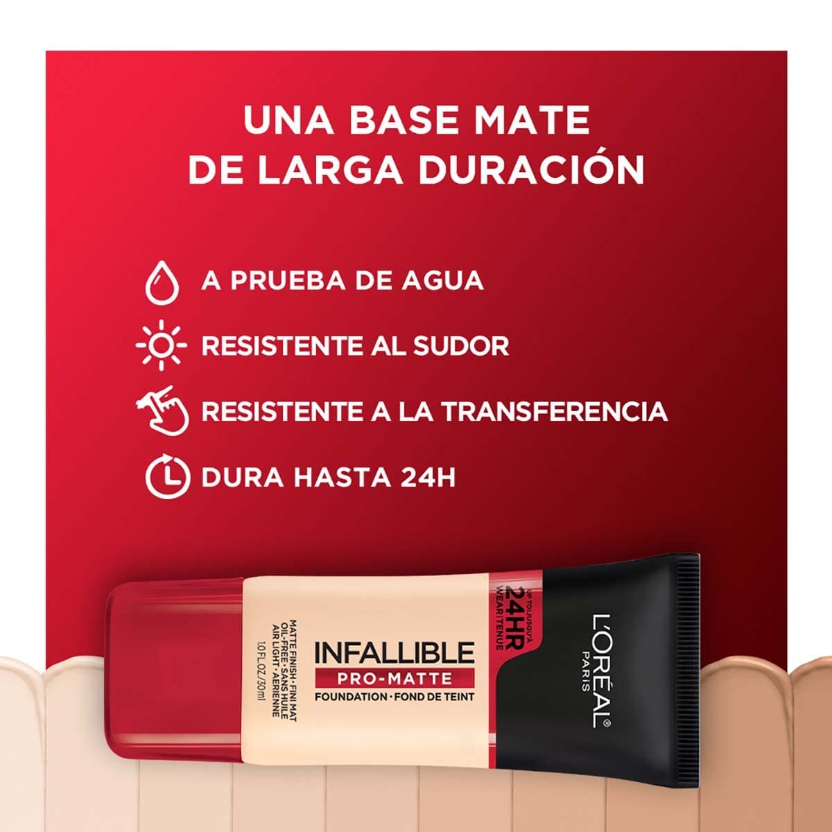 L'Oreal Paris Cosmetics Makeup Infallible Pro-Matte Liquid Longwear Foundation, Natural Buff, 1 fl oz. Beauty and Personal Care L'Oreal Paris