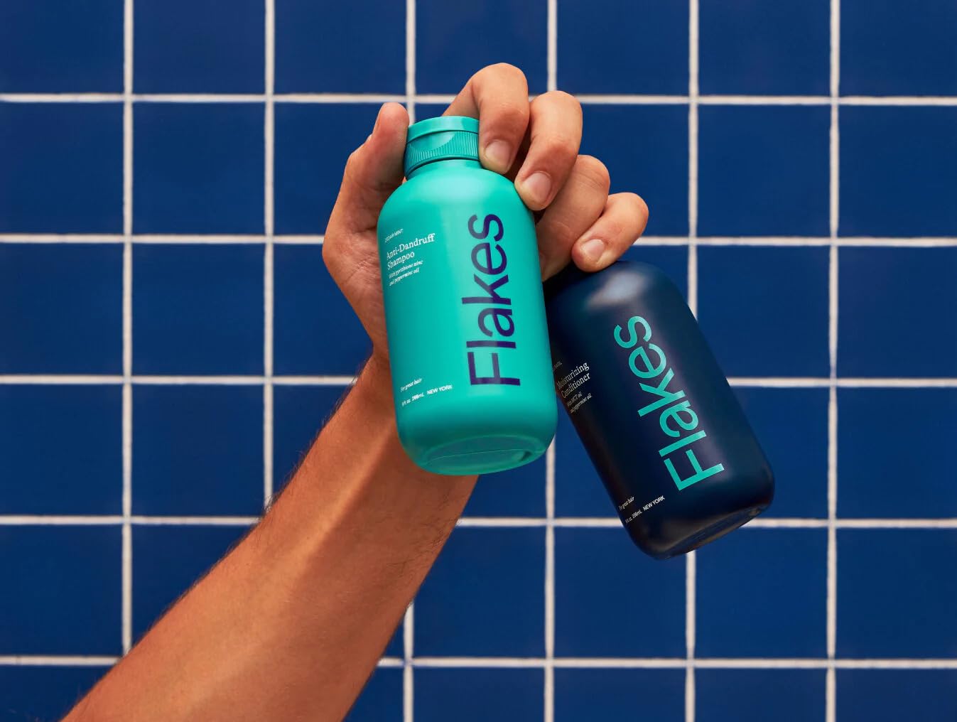 Flakes Anti Dandruff Shampoo and Conditioner Set | Dry, Flaky, & Itchy Scalp Shampoo | Sulfate & Paraben Free for Healthy Hair | Hydrating Shampoo