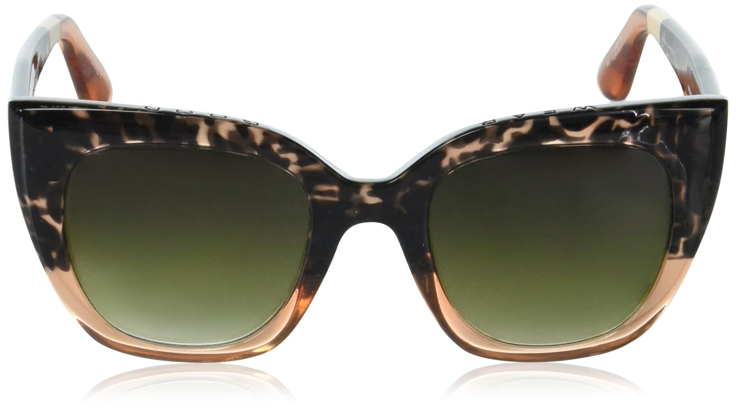 TOMS Women's Sydney Cat Eye Sunglasses, Blonde Tort Apricot Crystal Fade, 50-23-148