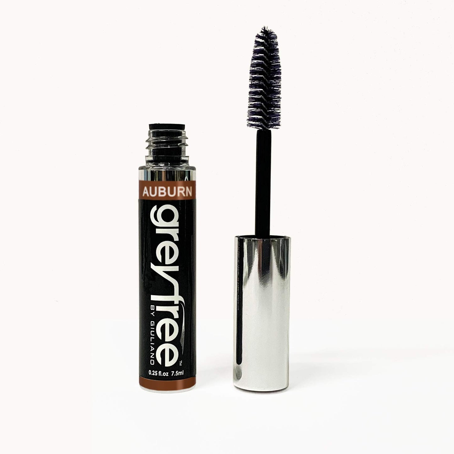 Greyfree Hair Mascara Root Touch-Up for Gray Hair | Precision Hairline Concealer for Brows & Beard | 2 Pack (AUBURN)