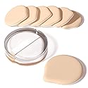 MOHOPE 8Pcs Air Cushion Makeup Puffs for Foundation with Portable Box, No Latex Blending Sponge for Liquid, Cream, Foundation and Powder, Teardrop