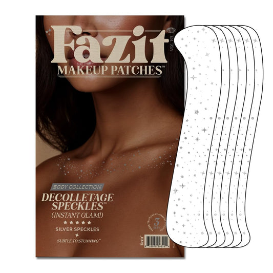 Fazit Makeup Patches - Silver Decollatage Speckles - Glow Up Make-Up Patches - Cute Glitter Makeup Accessories For Women - Cosmetic Glitter Beauty & Personal Care Fazit