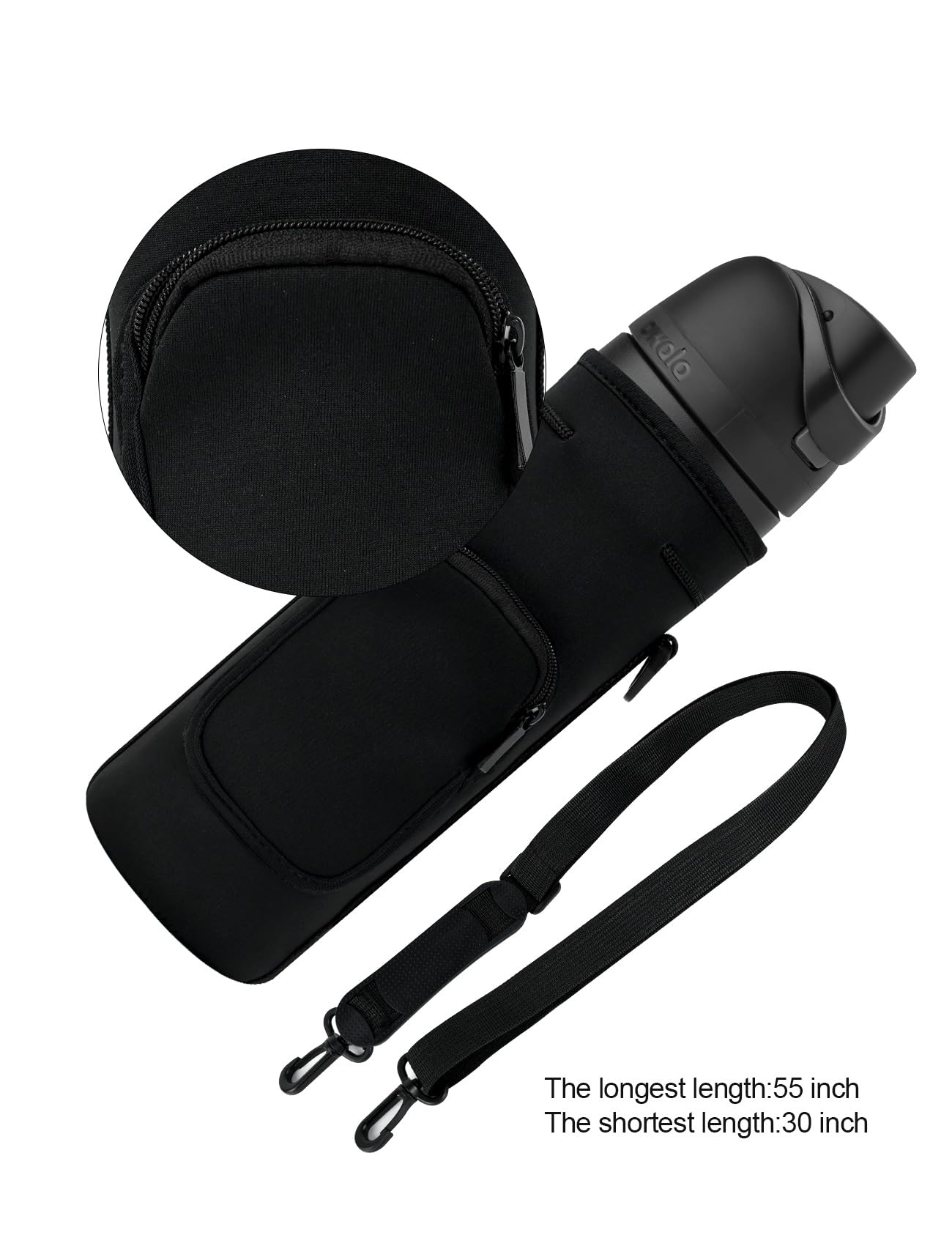 AF-WAN Neoprene Carrier Water Bottle Insulation Sleeve,Waterproof, Anti-Slip, Anti-Scratch Pouch with Shoulder Strap, fit for Owala Insulated