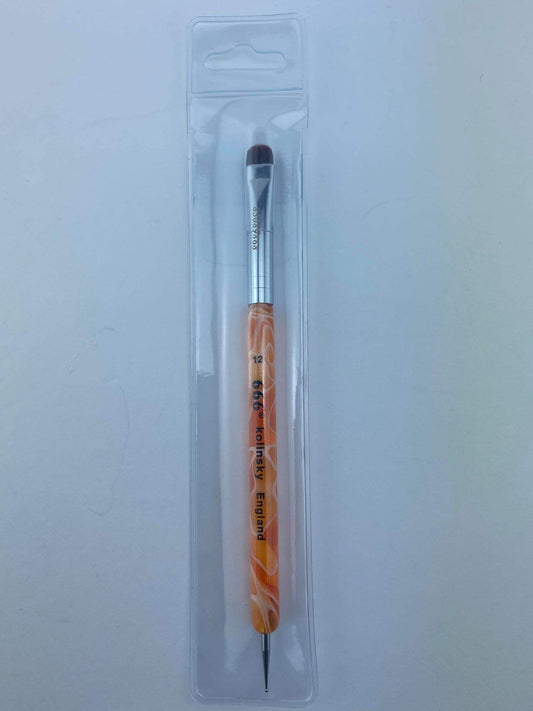 Kolinsky French Brush 666 (Size 12 with Dotting Tool) Beauty & Personal Care 666
