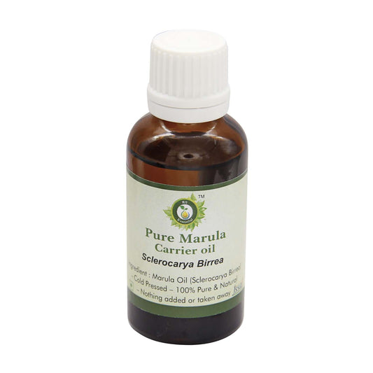R V Essential Pure Marula Carrier Oil 50ml (1.69oz)- Sclerocarya Birrea (100% Pure and Natural Cold Pressed) Beauty and Personal Care R V Essential