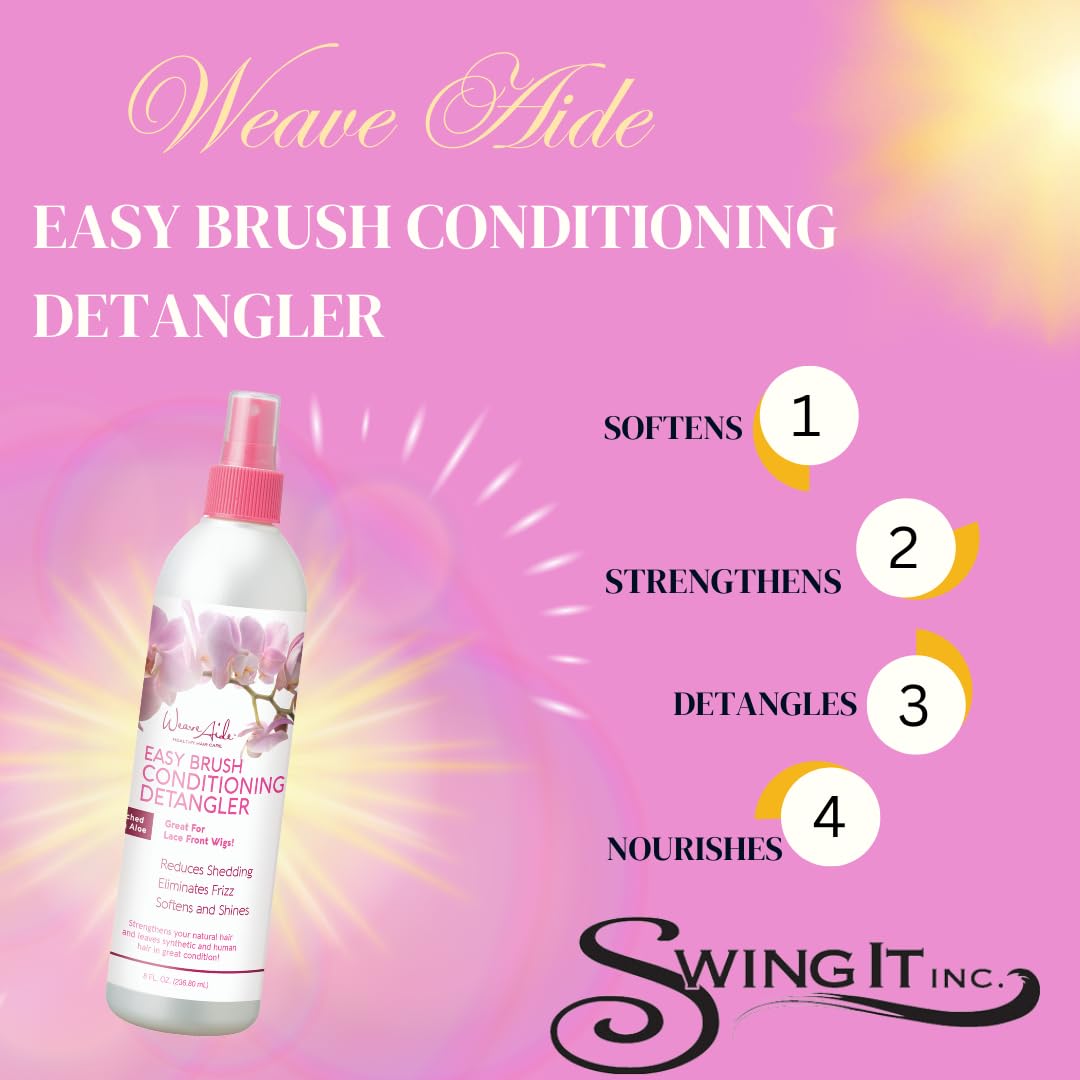 Swing It Inc Weave Aide Easy Brush Conditioning Detangler, 2 Oz