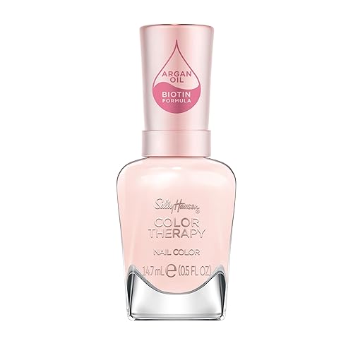 Sally Hansen Color Therapy Nail Polish | Biotin, Argan Oil, Long Lasting, Healthy Nails, Nail Strengthener, Sheer | 536 My Sheer | Light Pink Nail