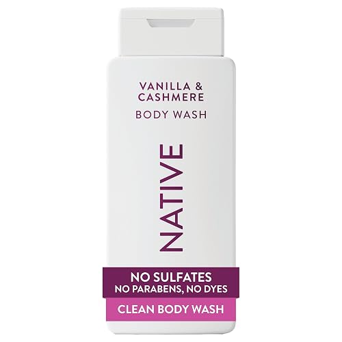 Native Body Wash Contains Naturally Derived Ingredients | For Women & Men, Sulfate, Paraben, & Dye Free Leaving Skin Soft and Hydrated |Vanilla