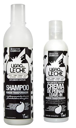 Doctor Cabello Ligao De Leche Combo Set - Suero leave-in 8.6oz and shampoo 13.2oz