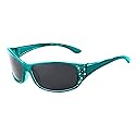 Polarized Sunglasses for Women - Tropical Teal Frame - Dark Smoke Lens - HZ Series Elettra - Women’s Premium Designer Fashion Sunglasses