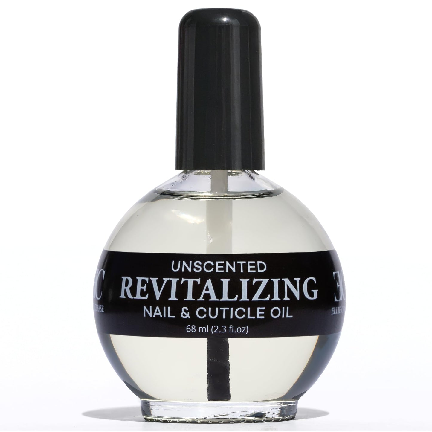 Ellie Chase Moisturizing Cuticle & Nail Care Oil 2.3 Fl Oz Unscented - Infused with Jojoba Oil, Aloe, Vitamin E - Nail & Cuticle Hydration, Repair