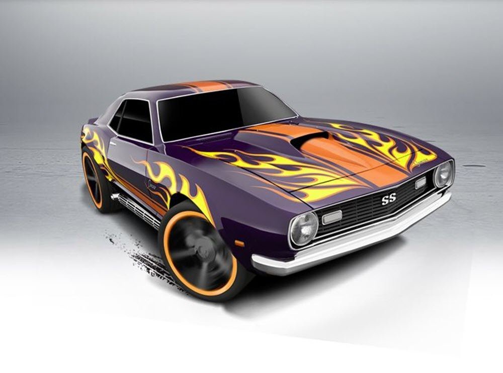 Hot Wheels, 2015 HW Workshop, '68 Copo Camaro [Purple] 211/250