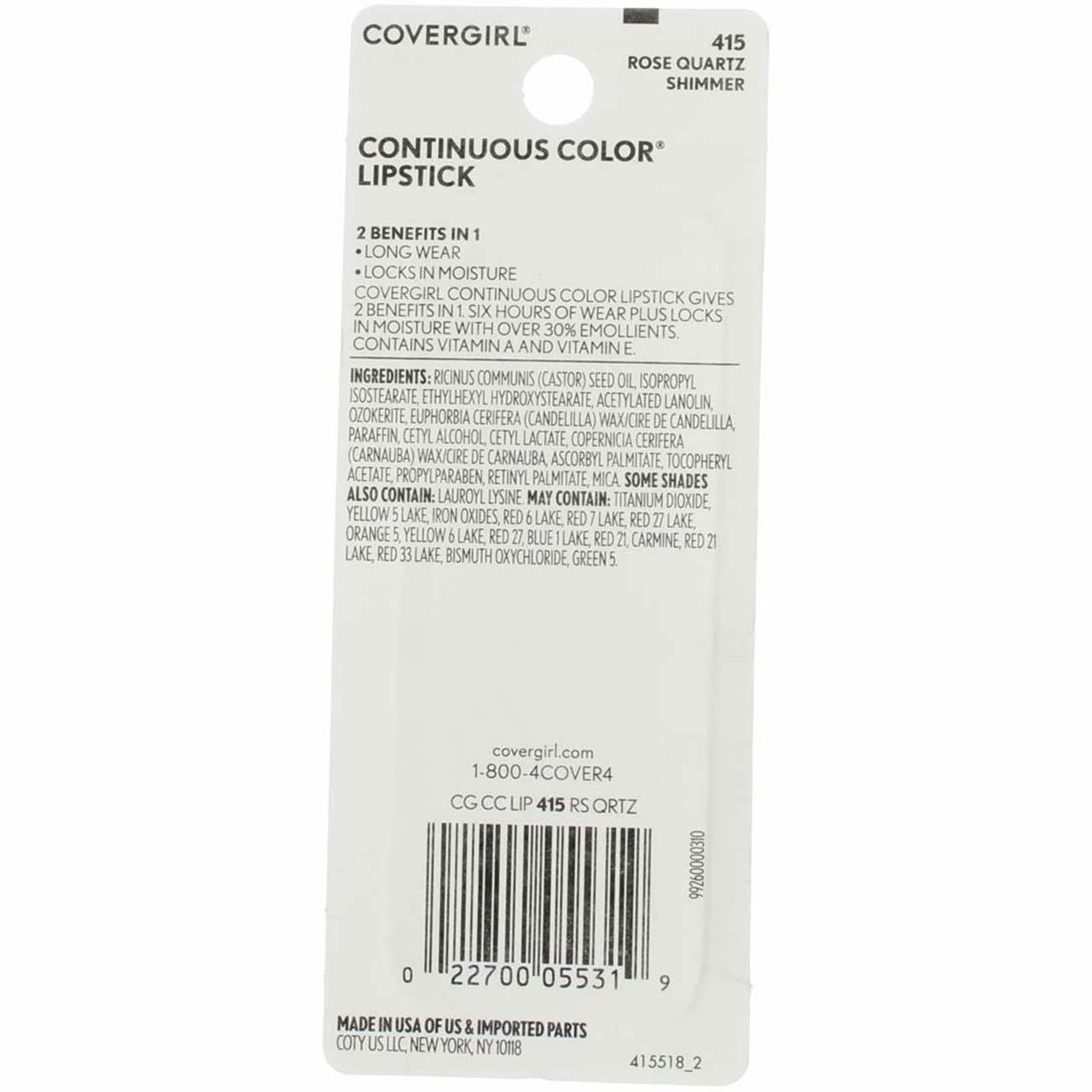 Margaret Astor Soft Sensation Lipstick - #400 Beauty & Personal Care COVERGIRL