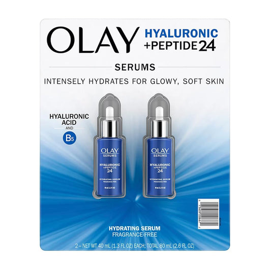 Olay Serums Hyaluronic + Peptide 24 1.3 OZ (2 PACK) Beauty & Personal Care Olay